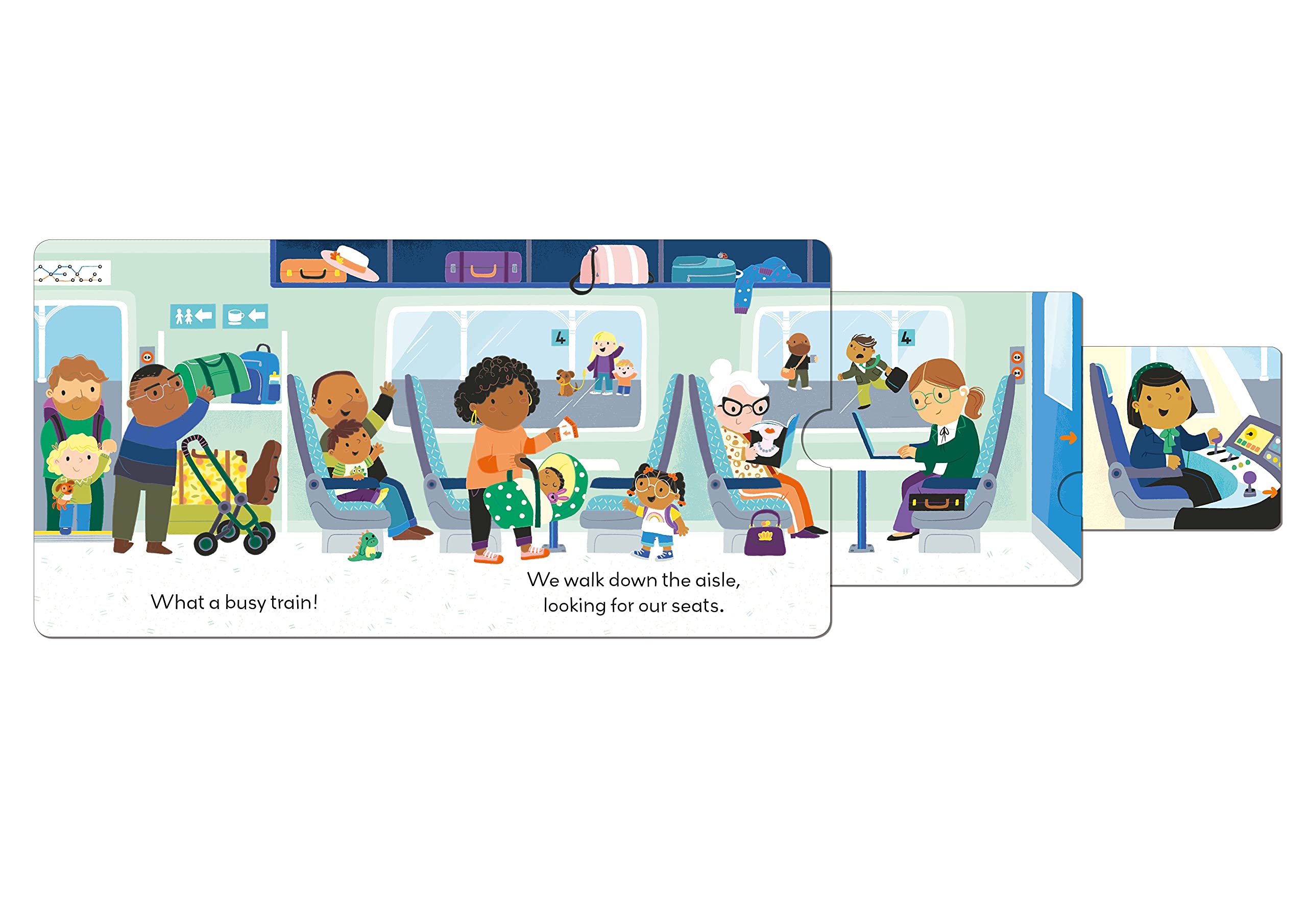Little World : On the Train: A push-and-pull adventure