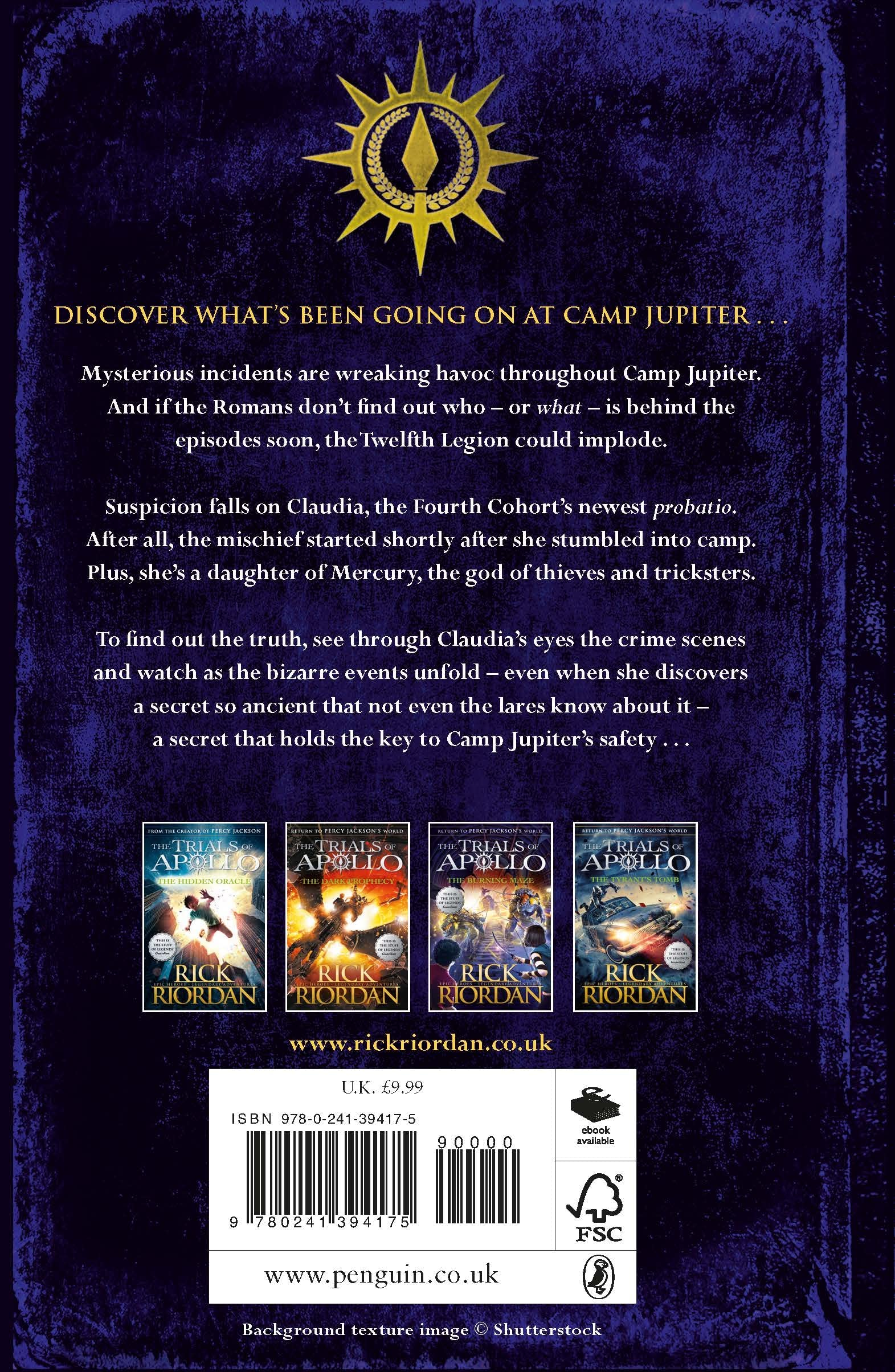 An offical Trials of Apollo Companion Book - Camp  Jupiter Classified