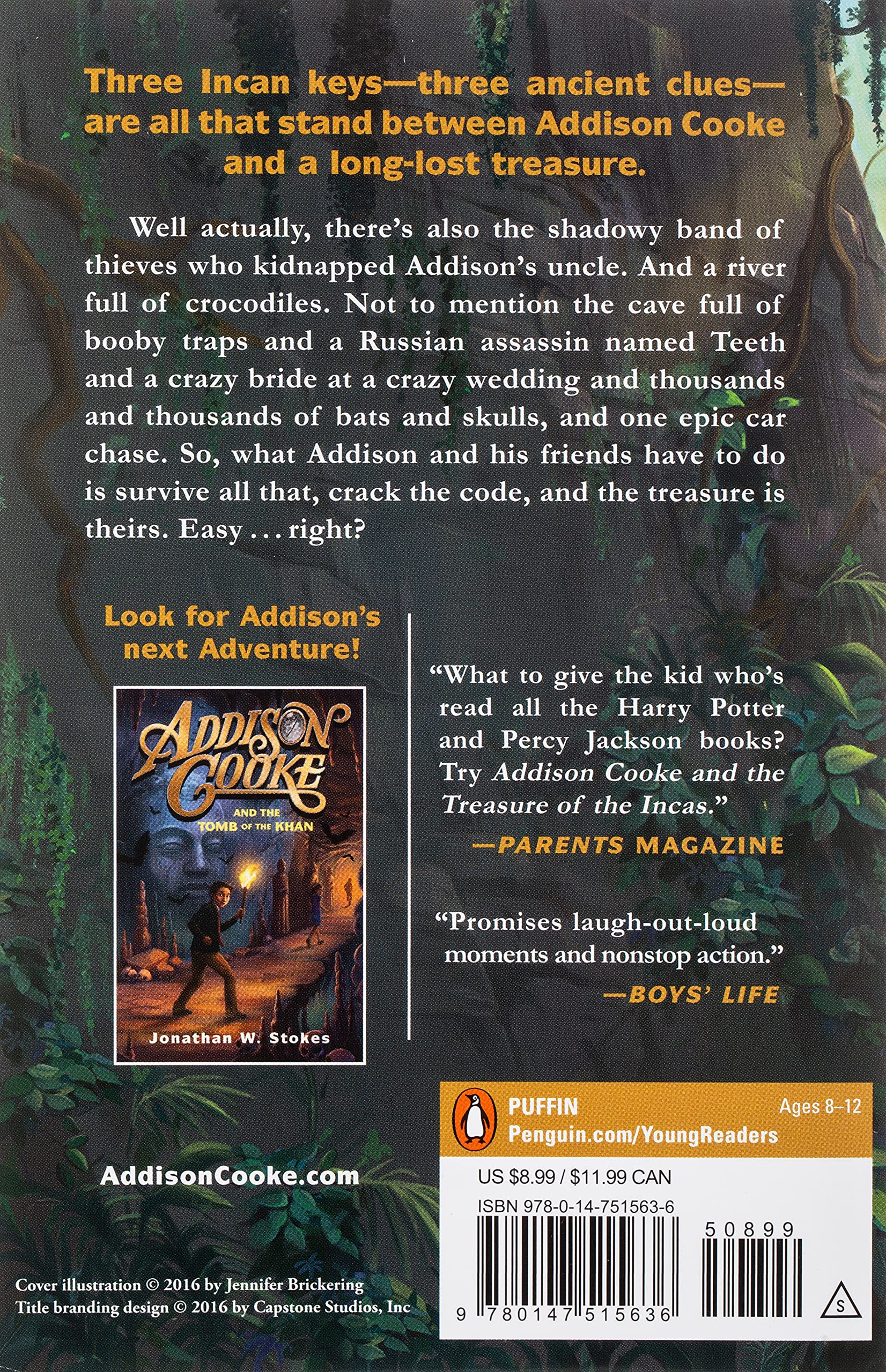 Addison Cooke and the Treasures of the Incas