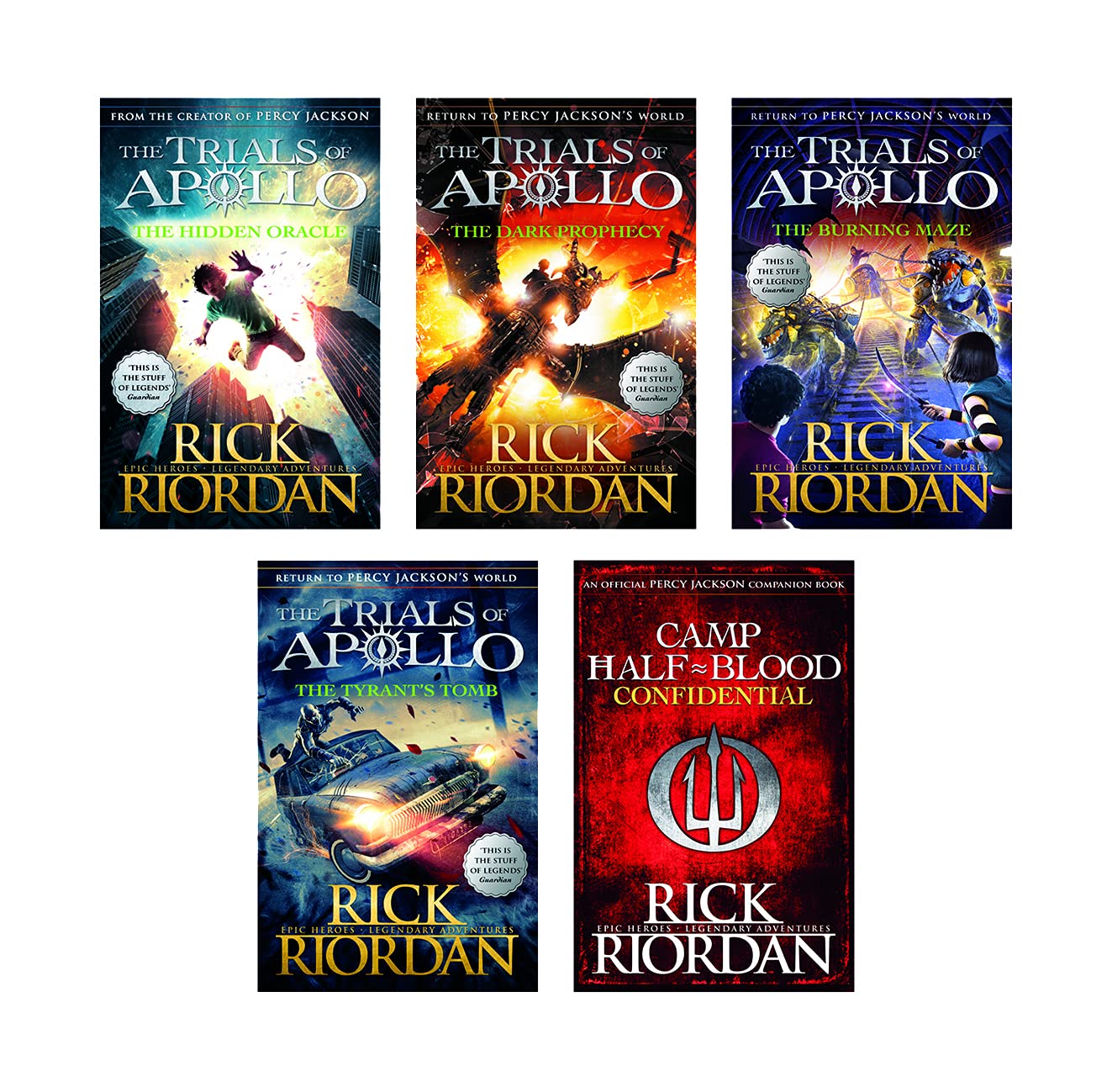 Percy Jackson- The Trials of Apollo Collection - 5 book set
