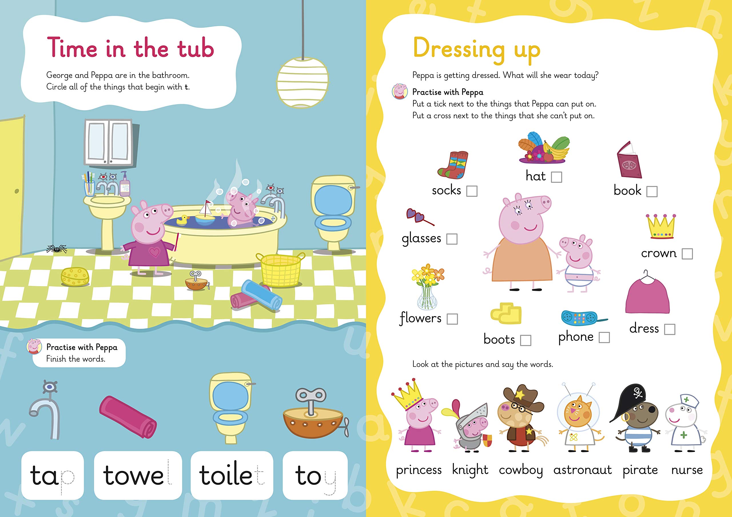 Wipe Clean First Words Practise with Peppa